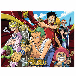 One Piece Straw Hat Crew Grid Wall Scroll