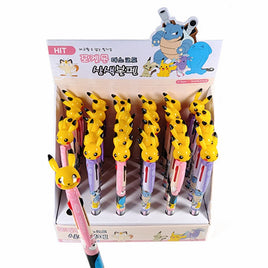 Pokemon 3 Colors w/ Pikachu Topper Ball Point Pen Asst- 30pcs PDQ