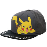 Pokemon Pikachu Motif w/Printed Youth Cap