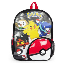 Pokemon Sun&Moon w/ Modled Pokeball 12" Mini Backpack-Special