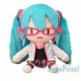 Hatsune Miku Future Tone Jumbo Plush-White Outfit w/Glasses