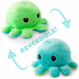 TeeTurtle™:Reversible Octopus Plush-Green&Aqua