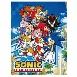 SONIC THE HEDGEHOG- BIG GROUP SUBLIMATION THROW BLANKET