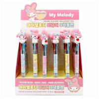 Sanrio My Melody Topper 3 COLOR 0.7MM BALLPOINT PEN Asst-30pcs PDQ