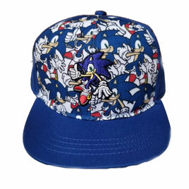 Sonic All Over Print 3D Embroidery Youth Hat in Royal Blue