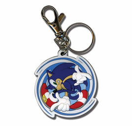Sonic The Hedgehog Spinning Sonic Keychain