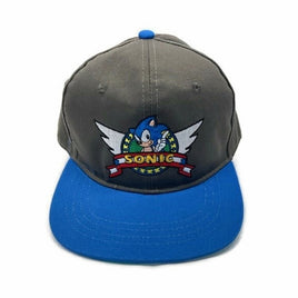 Sonic Flat Brim w/Embroidery Wing Patch YOuth Hat in Heather Grey