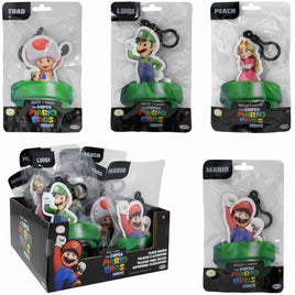 Super Mario Movie Hanger Plush Clip On Asst-set of 12