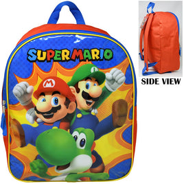 Super Mario 15 Inch Plain Front Group Backpack