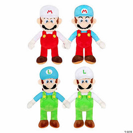 Super Mario 8.5"  Fire & Ice Stuffed Mario™ & Luigi Plush-Set of 4