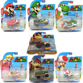 Super Mario Character Car Hot Wheel Die Cast Assortment-set of 8