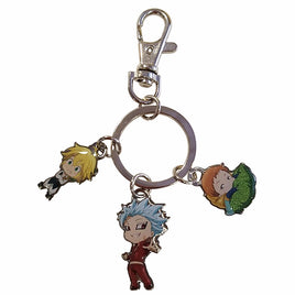 THE SEVEN DEADLY SINS- GROUP METAL KEYCHAIN