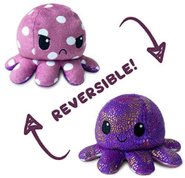 TeeTurtle™:Reversible Octopus Pokka Dot/Shimmer