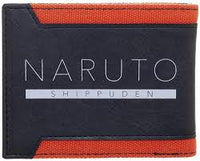 Naruto Leaf Metal Badge Bi Fold Wallet