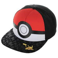 Pokemon Pokeball w/Bolt Pirnt&Pikachu Cap-Youth