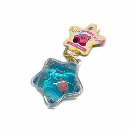 Kirby Puka Puka Star Water Keychain-Blue