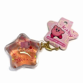 Kirby Puka Puka Star Water Keychain-Pink