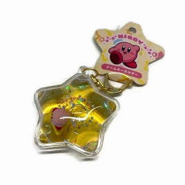 Kirby Puka Puka Star Water Keychain-Yellow