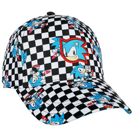 Sonic All Over Print w/Patch Youth Curved Snapback Cap