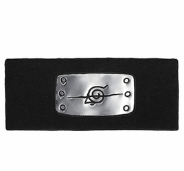 Naruto Leaf Village Knit Black Headband