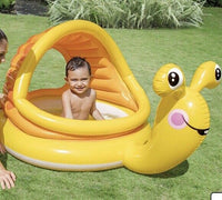 Lazy Snail Shade Baby Pool-Age 1-3(57"Lx40"Wx29"H)
